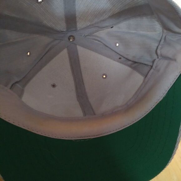 Deadstock Vintage Construction Machinery Patch Corduroy Snap Back Hat - Picture 8 of 9